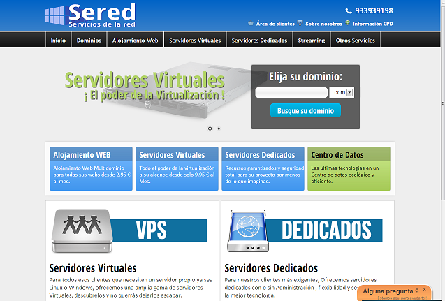 Alojamiento web , dominios , servidores